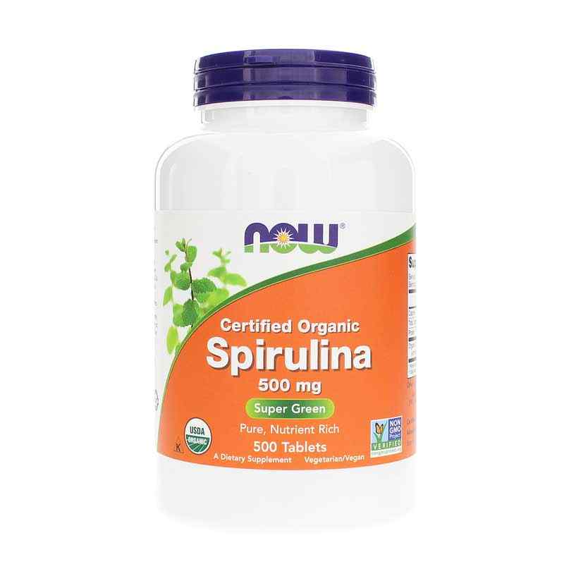 Spirulina 500 Mg Organic, NOW Foods